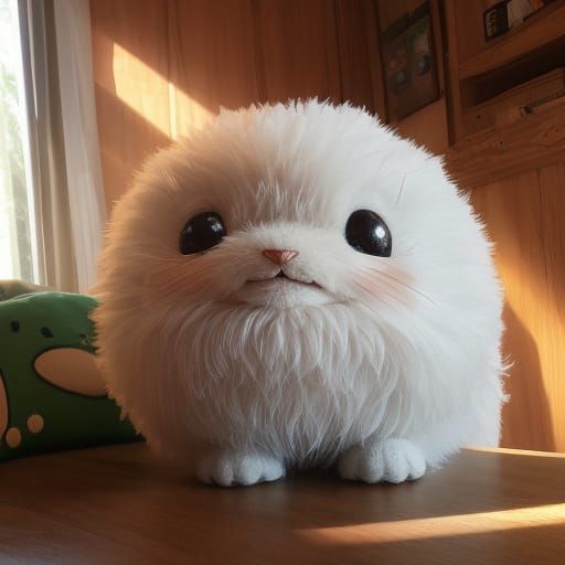 Smiling Whimsical Caterpillar Worm with God Rays