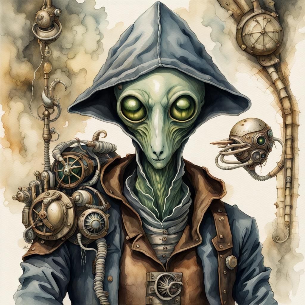 Hooded alien " Ralf "..