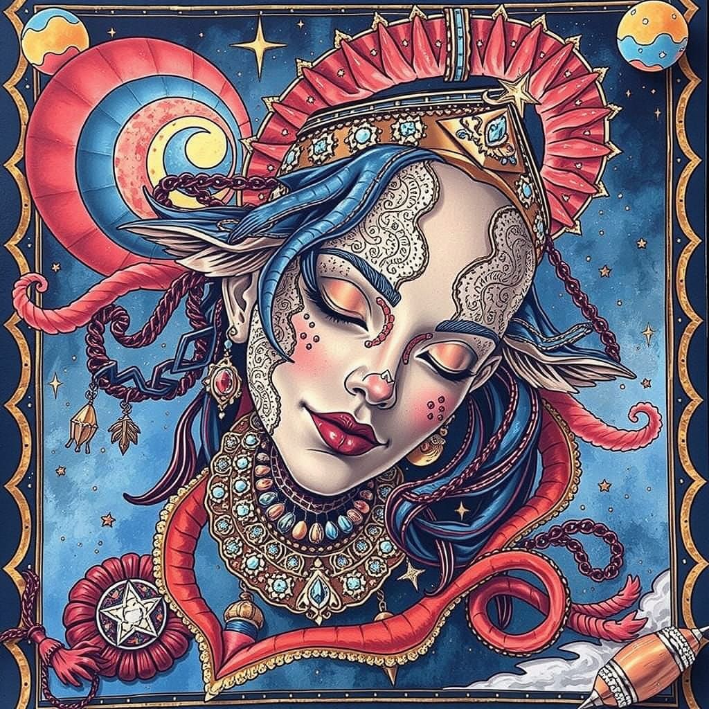 Abstract Expression of Artistic Brilliance