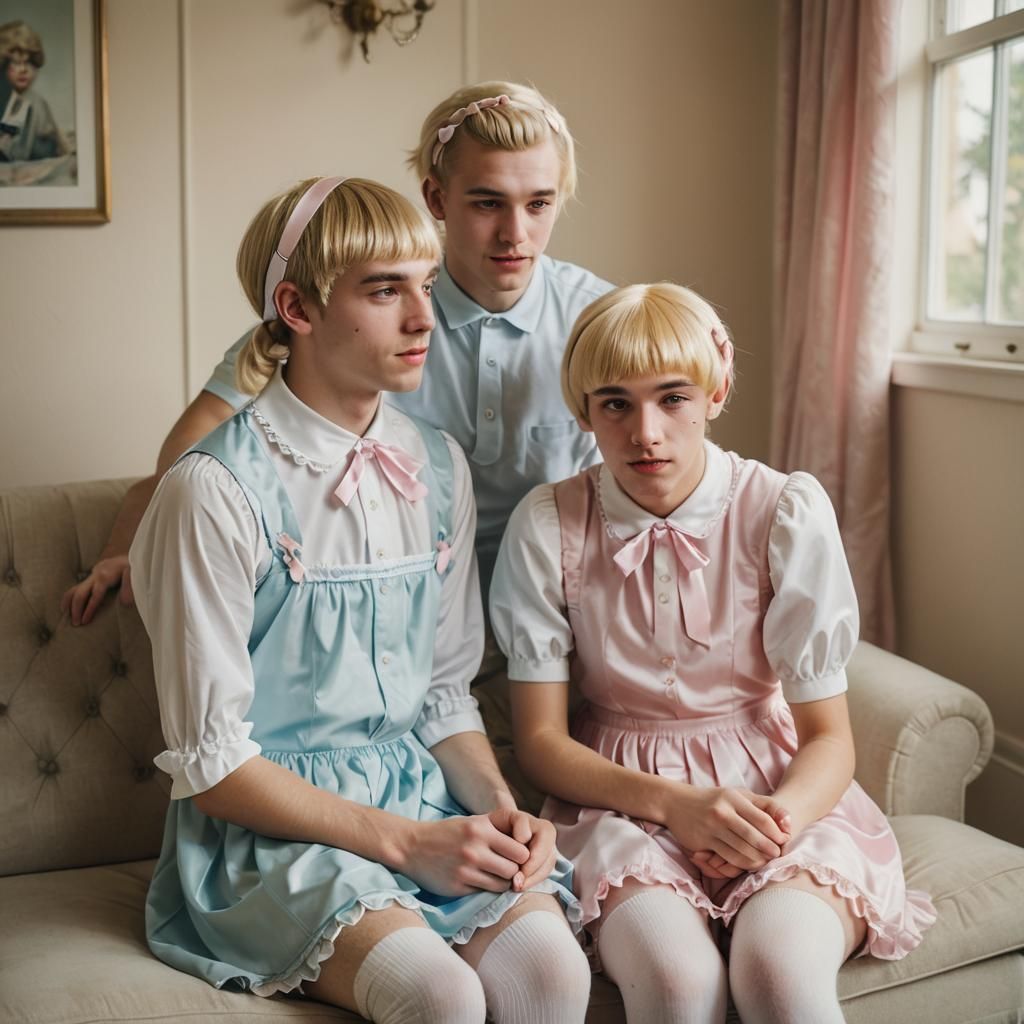Crossdressing Portrait in High-Fashion Editorial Style