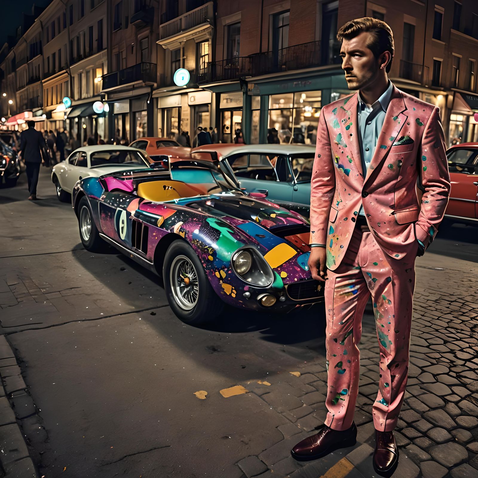 Ferrari 250 GTO with Trash Polka Tattoo Paint Job