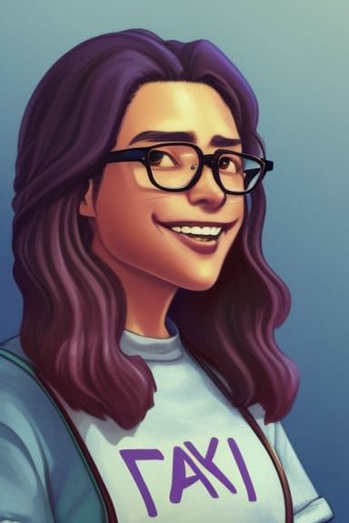 Maru Stardew Portrait: Dynamic Lighting, Detailed Render