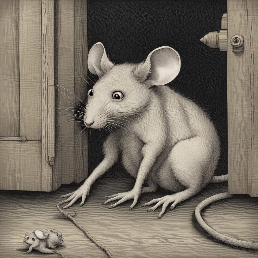 Tormented Mouse Trapped in Digital Labyrinth