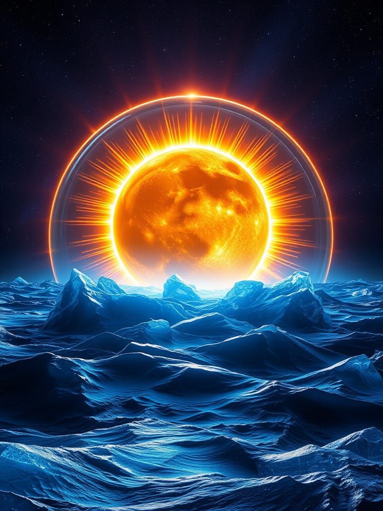 Cosmic Sunburst in a Turbulent Galactic Ocean