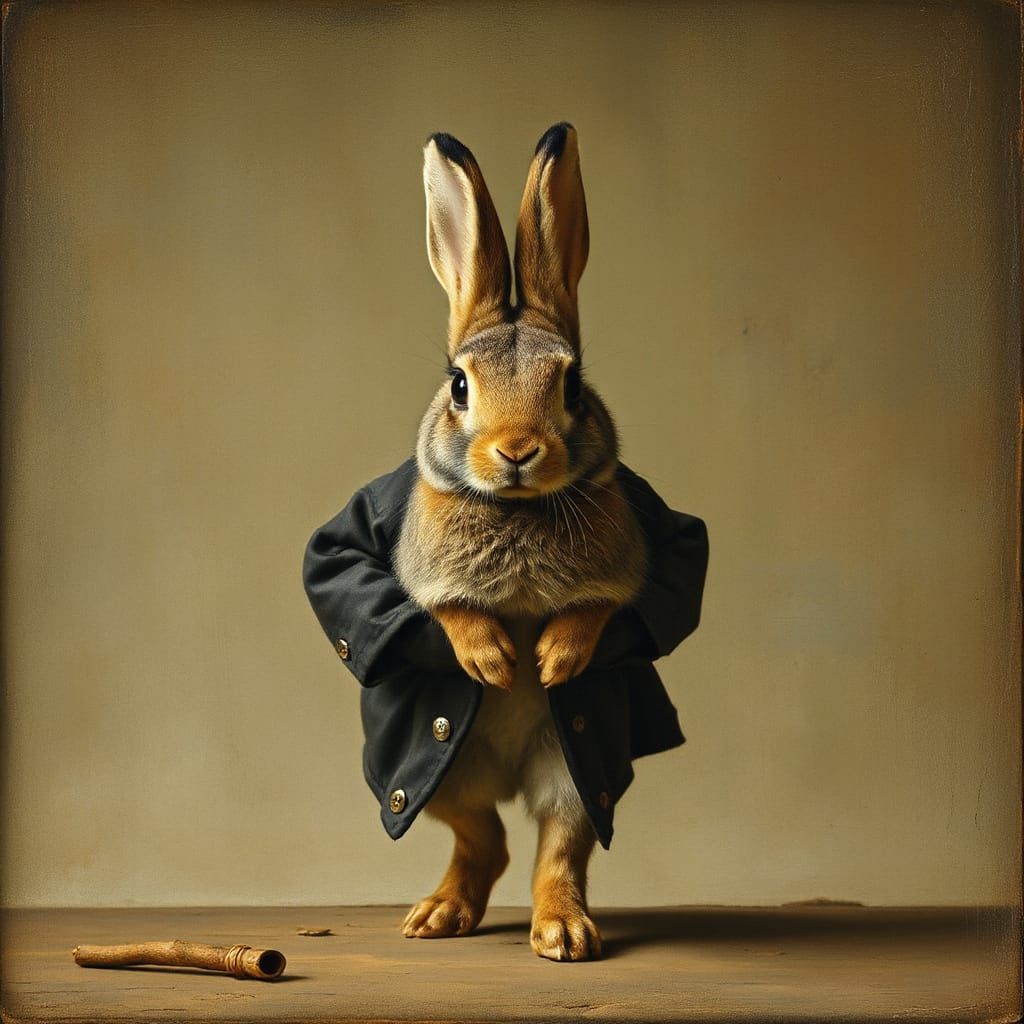 Mysterious Figure Confronts Rabbit Connoisseur in a Whispere...