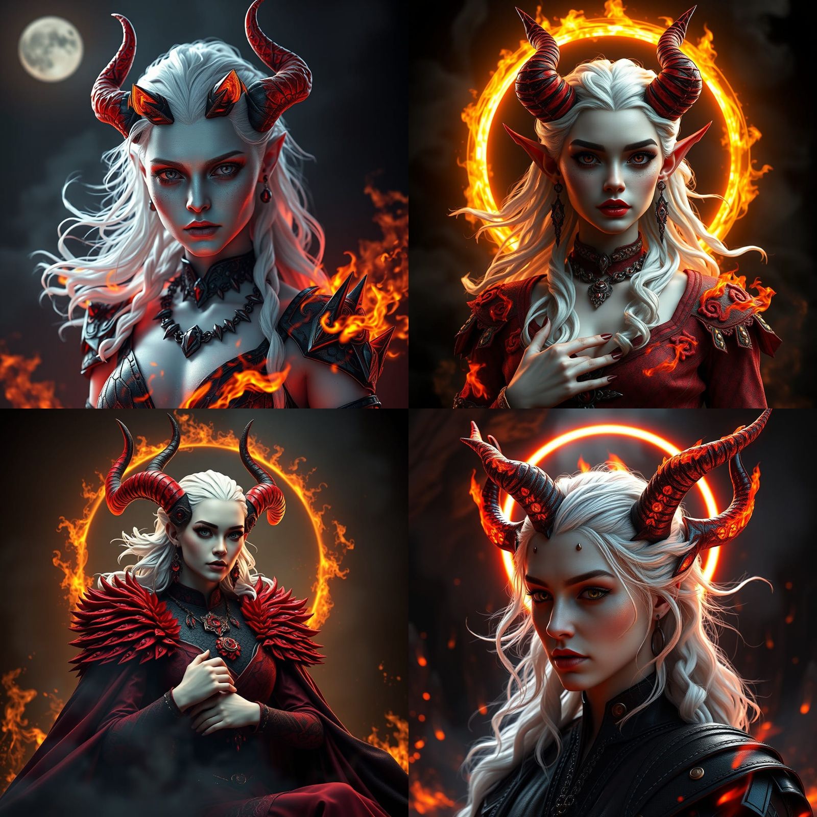 Daenerys Targaryen Transformed into Devil in 3D Render