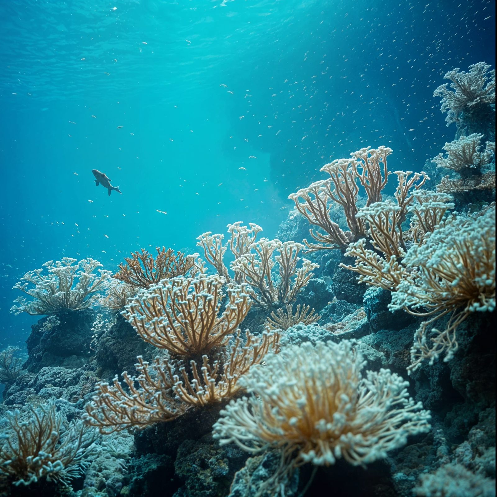 Arctic Reef Scene in Cinematic Film Style