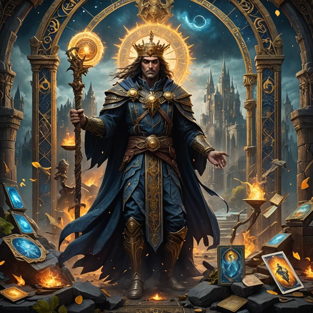 Judgement Tarot Card in Detailed Matte Painting Style