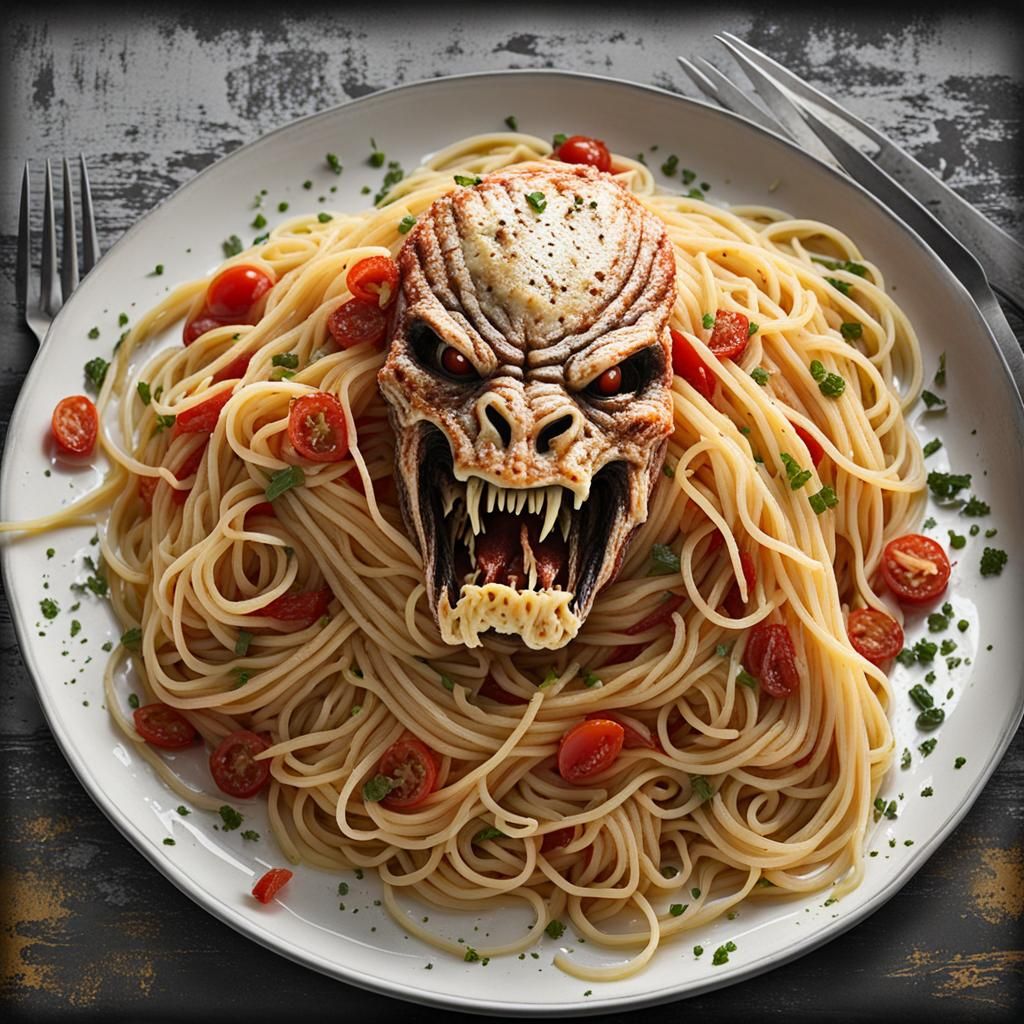 Predator Spaghetti: An Unsettling Culinary Concept