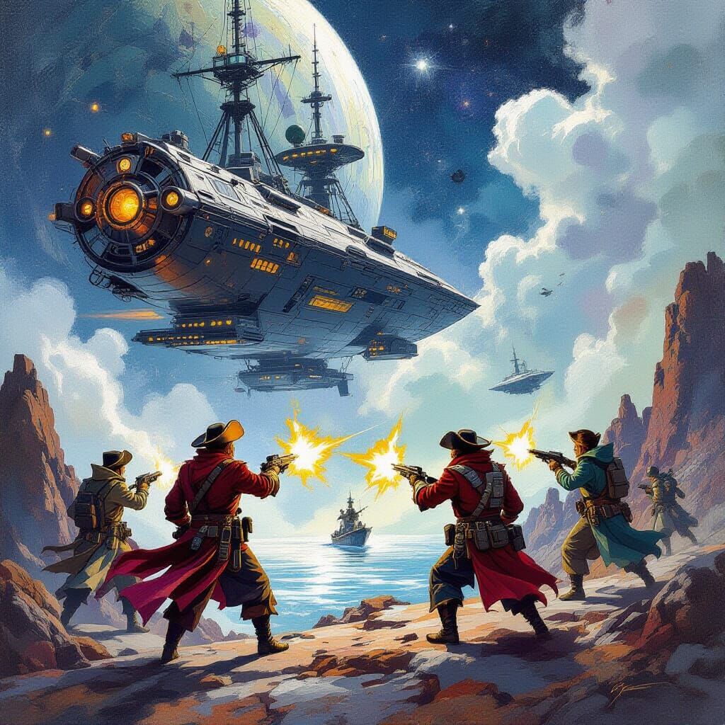 Space Pirates Plan Outer Space Cargo Ship Attack