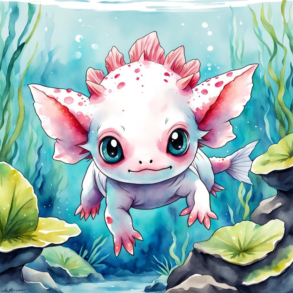 Baby axolotl