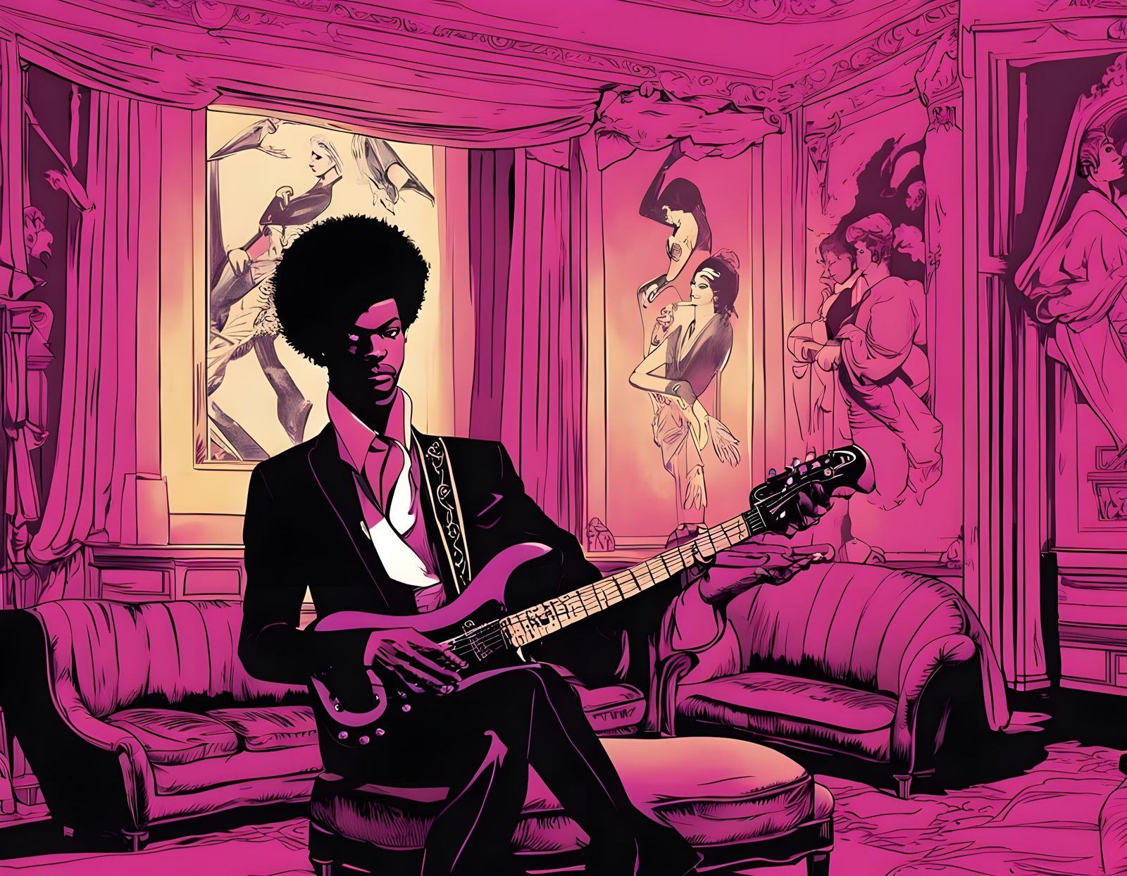 Prince Rogers Nelson Exudes Charisma in Luxurious Portrait