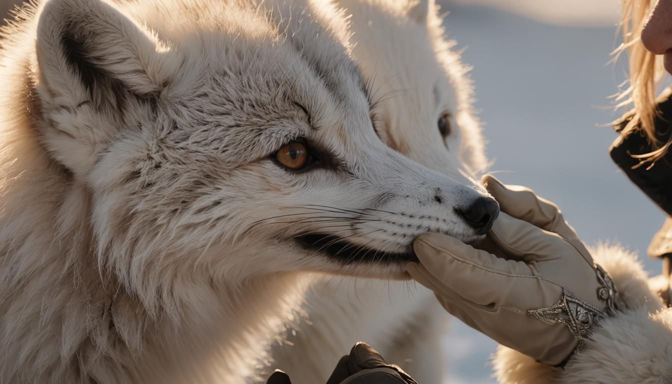 Feeding a Silver Fox: Wildlife Photography in Golden Hour