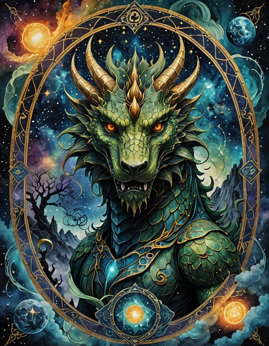 Dragon Tarot card