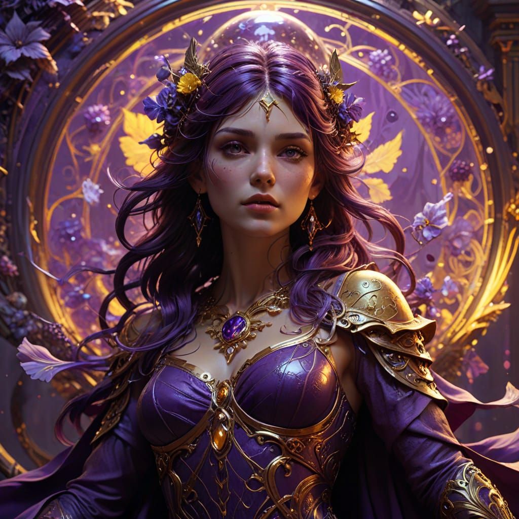 Ethereal Dark Fantasy Scene in Hyperdetailed Style