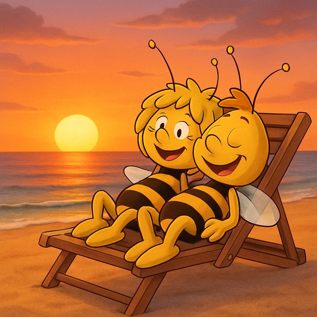 Maya the Bee and Willy Watch the Sunset