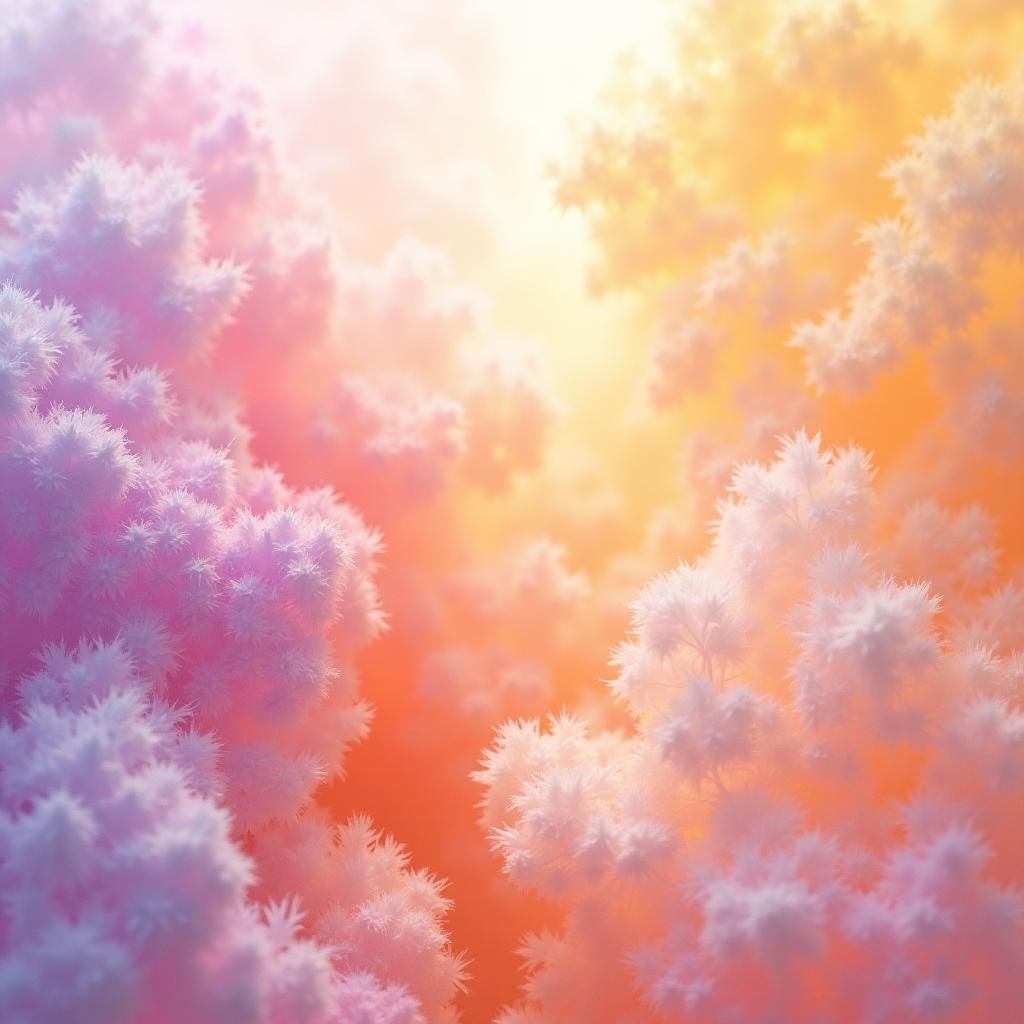 Pastel Hues Mélange in Whimsical Digital Art Style