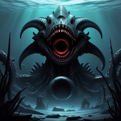 Eerie Sea Monster in Mariana's Trench
