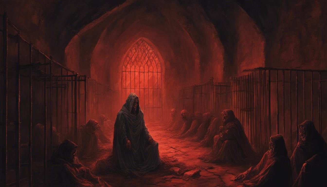 Medieval Torture Chamber in Dark Horror Art Style