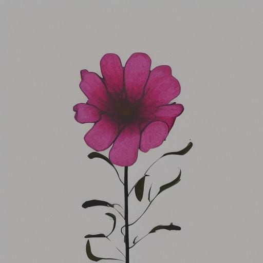 Aesthetic Flower Digital Art