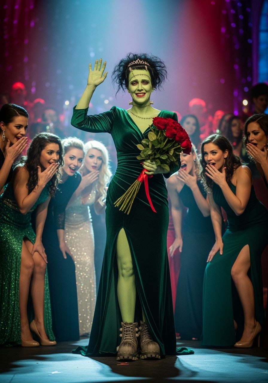 Frankenstein's Monster Wins Beauty Pageant