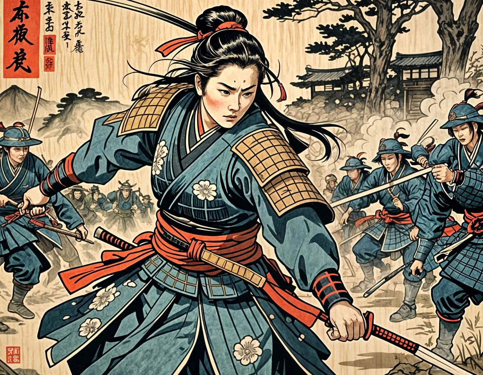 The legendary samurai warrior, Nakano Takeko ...