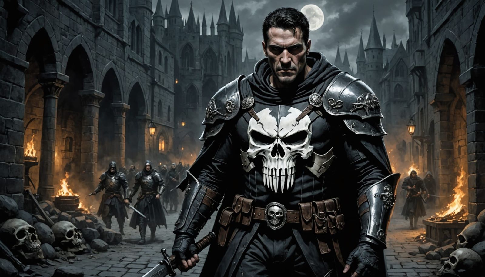 Medieval Punisher in Dark Fantasy Setting