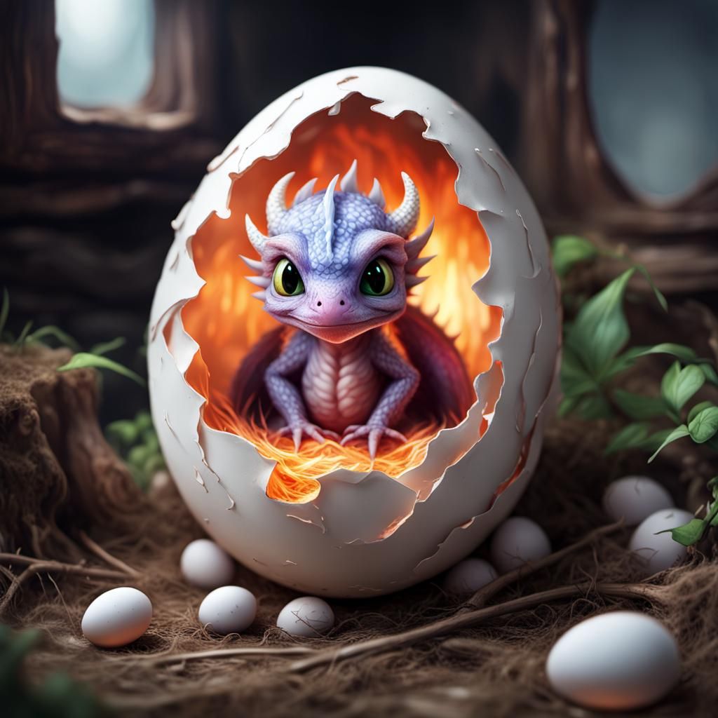 cute new born dragon