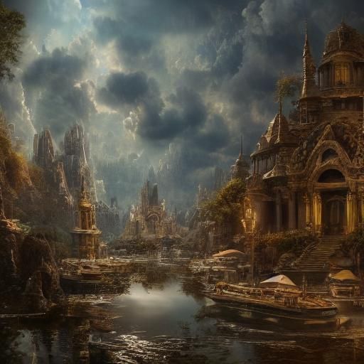 Dramatic SOS Digital Matte Painting