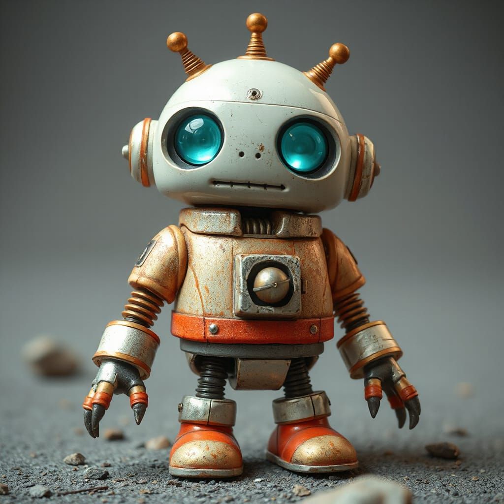 Adorable Retro-Futuristic Robot