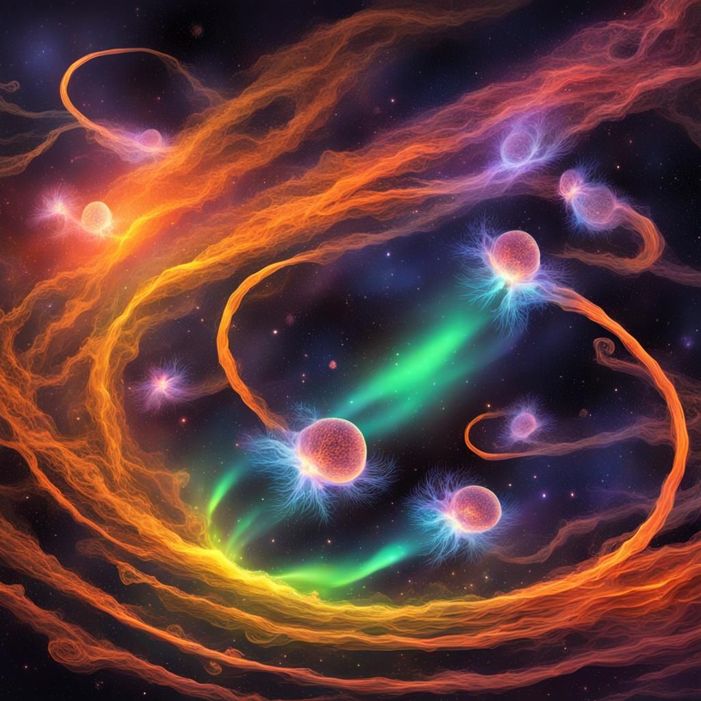 Alien Fluorescent Spores on Cosmic Wind