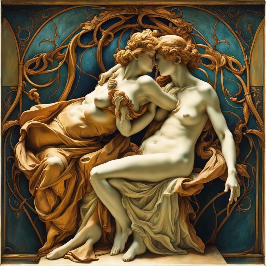 Art Nouveau Sculpture Photograph
