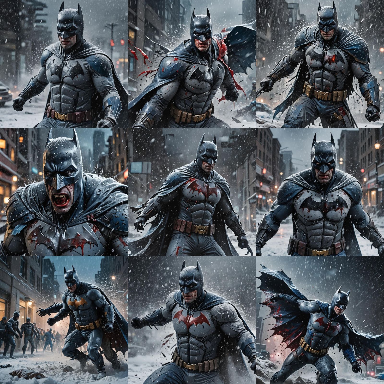 Bloody Batman's Last Stand in Blizzard