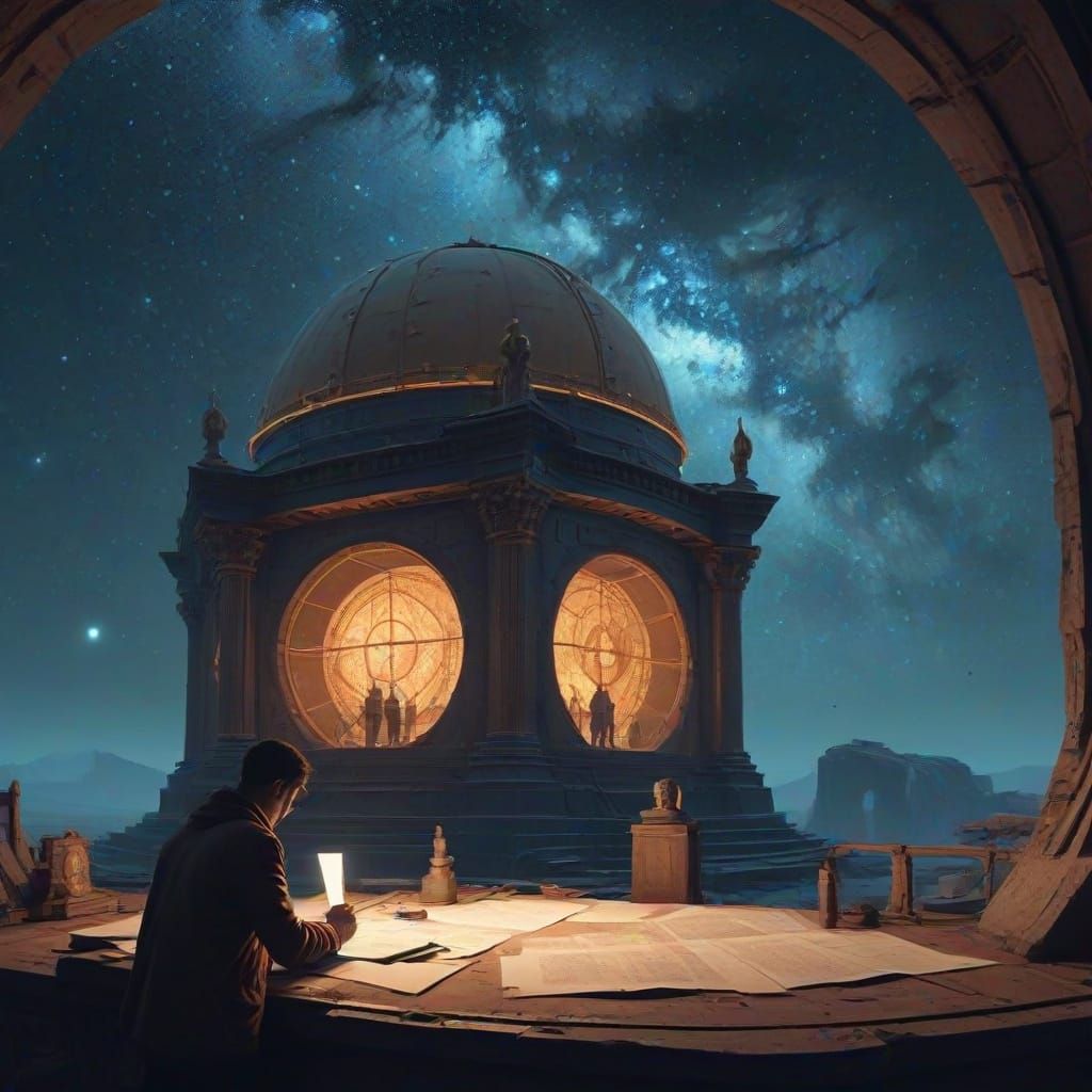 Celestial Cartographer Charts Constellations: Digital Cosmic...