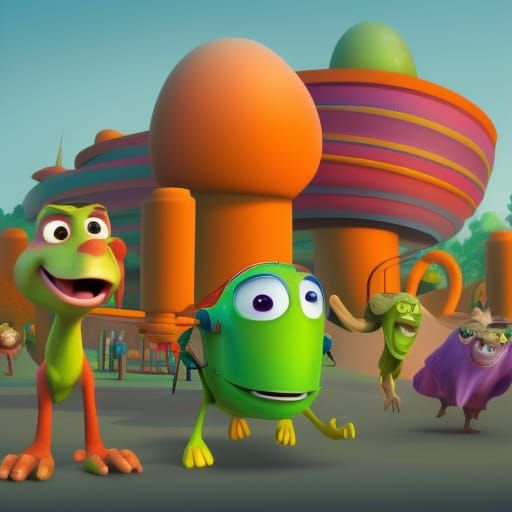 Rapunzel Reimagined as Pixar 3D Digital Art