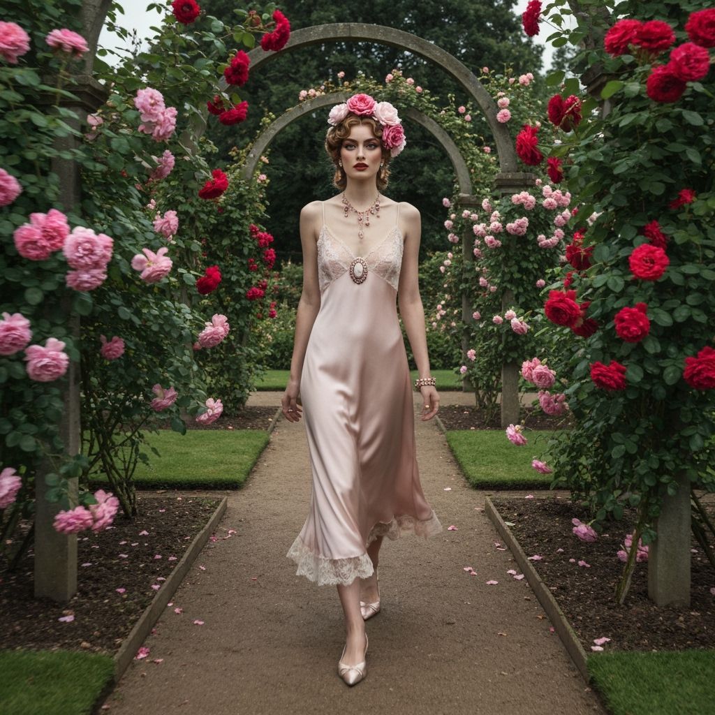 Victorian Rose Garden Fashion with Gibson Tuck