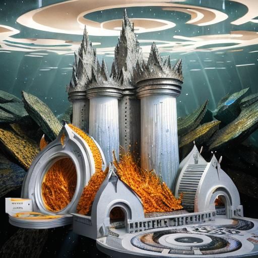 Galactic Murano Glass Shards in Photorealistic 3D