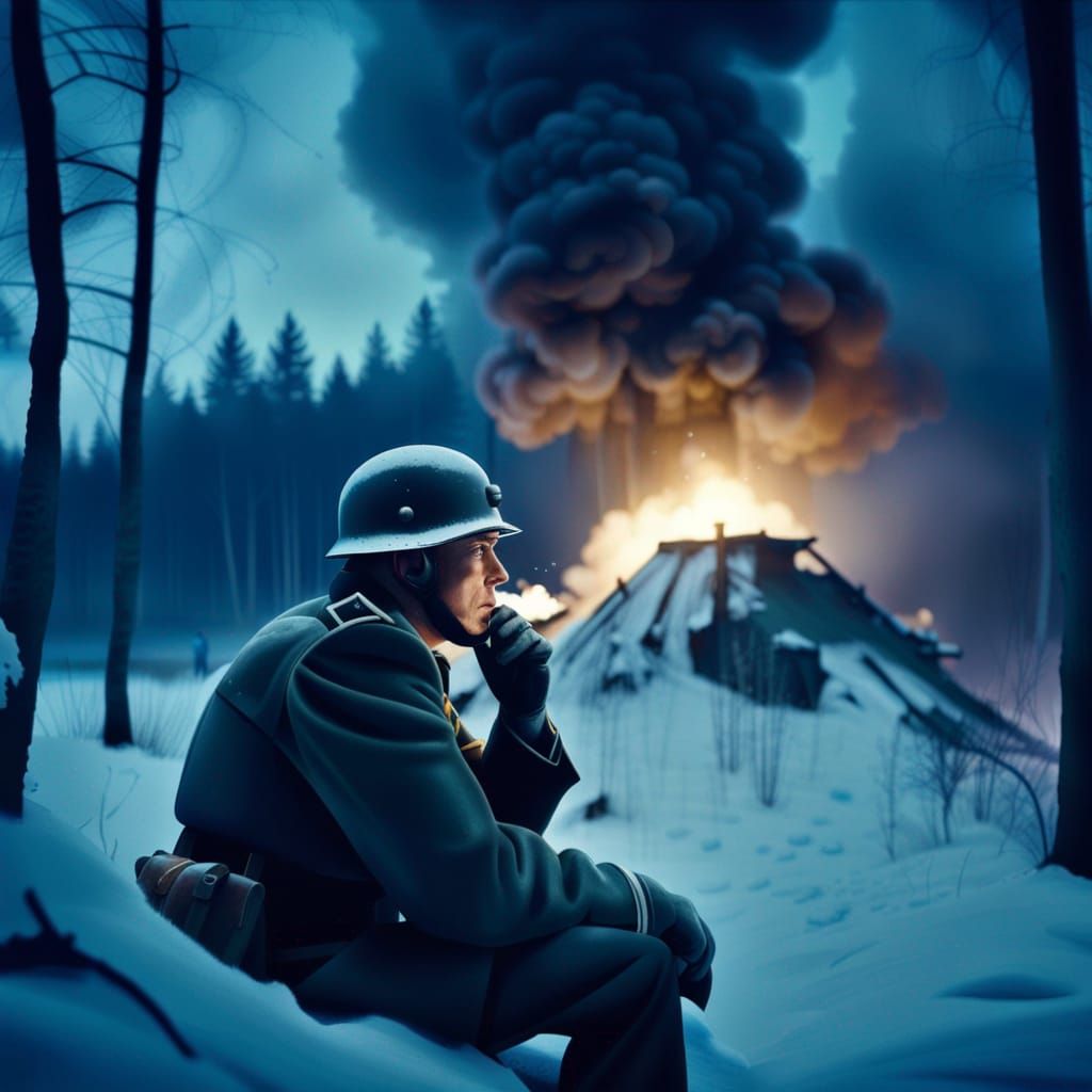 Winter War Officer Contemplates Loss