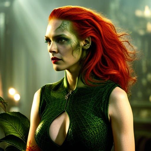 Uma Thurman as Poison Ivy with Thorny Vines