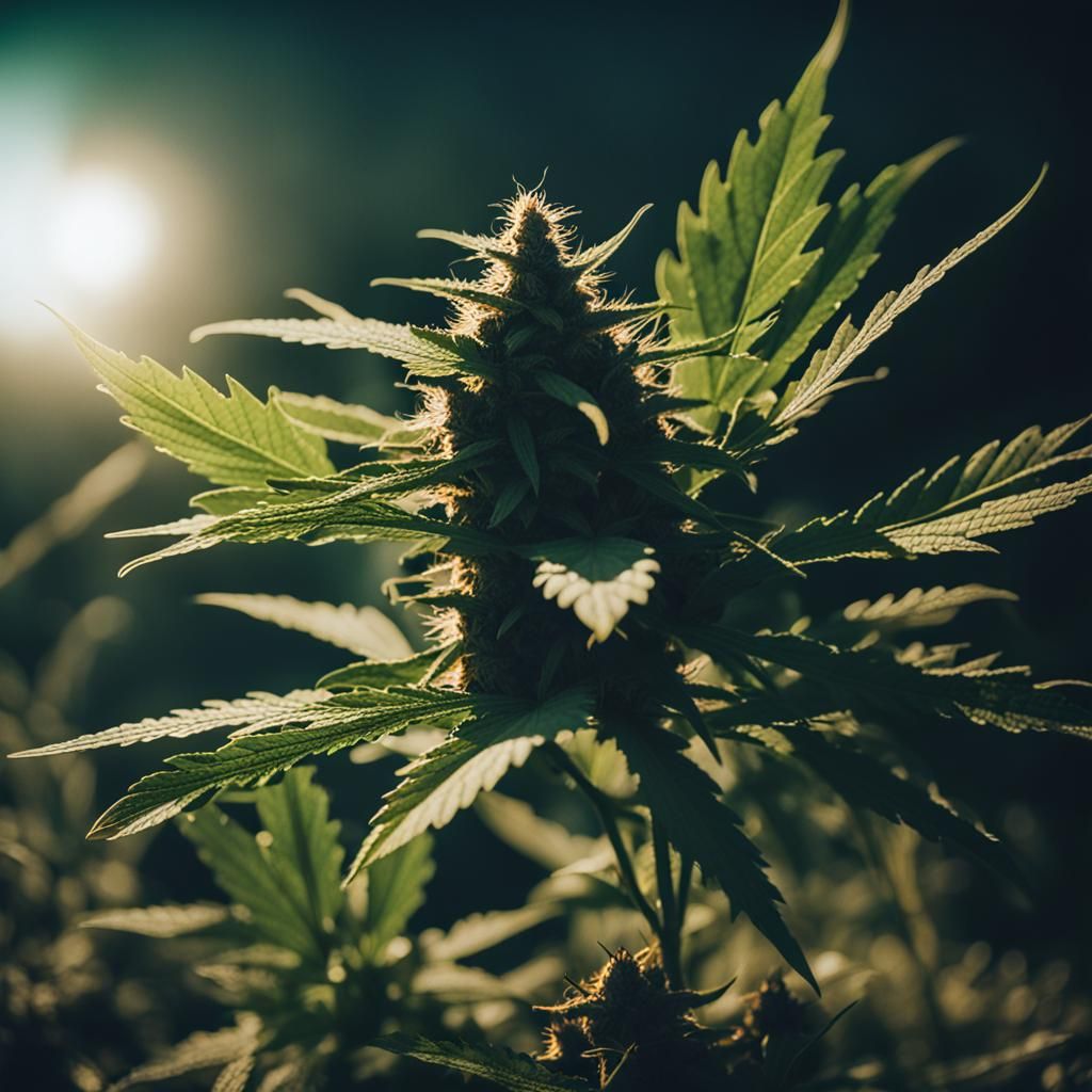 Cinematic Weed Still Life in 35mm Film Style