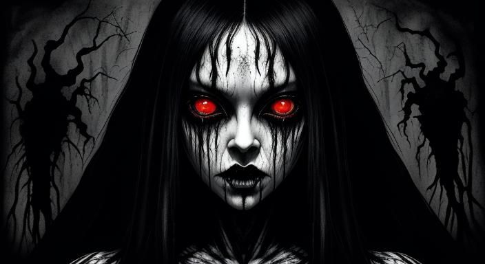 A Demon Mistress Models For A Photo Shoot For The Cover of H...