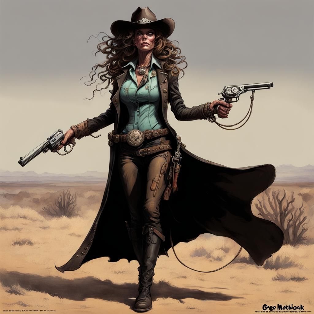Sheriff Medusa in the Old West: Sinister Art