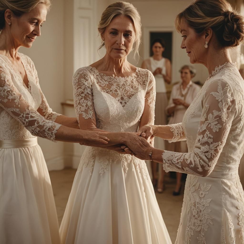 Warm Family Bond Captured in Golden Light