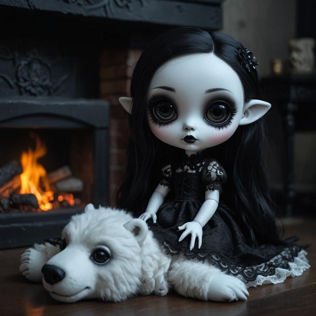 Chibi Gothic Doll in Gloomy Wonderland