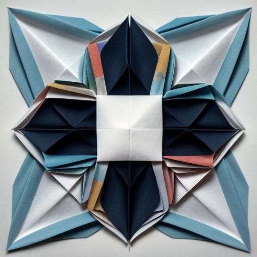 Bloodshot Eye Origami Papercraft in Soft Focus