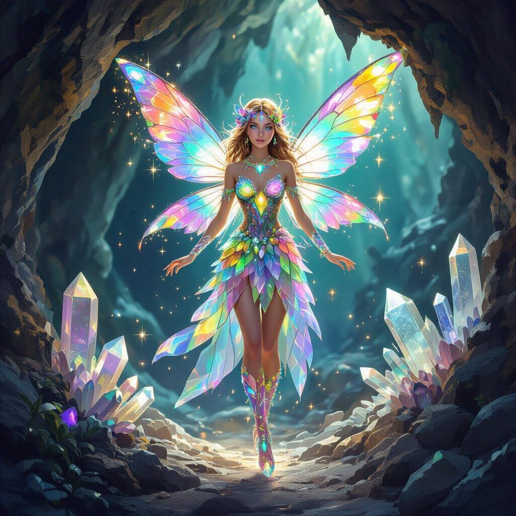 Crystal Fairy in Underground Cavern
