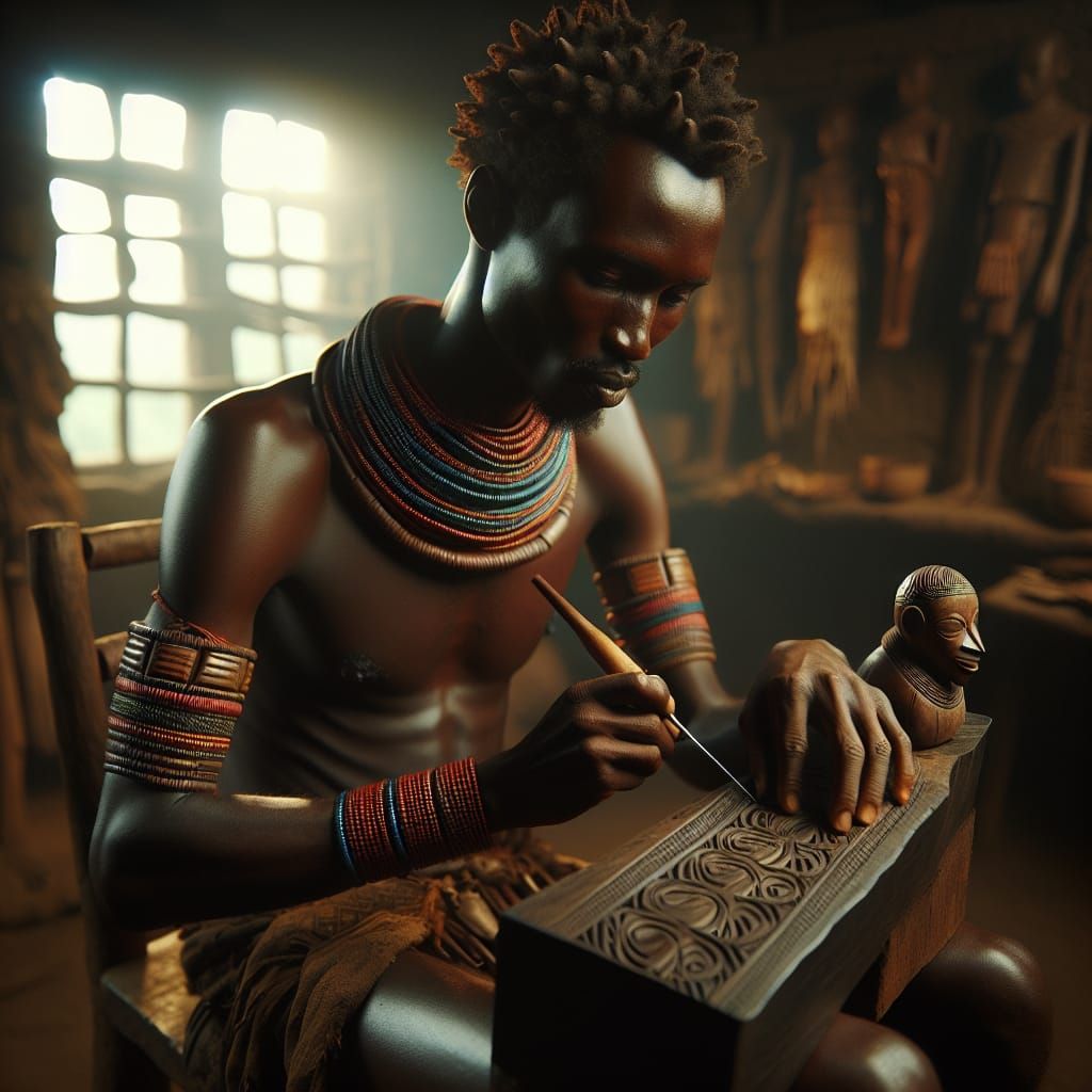 man from the Makon tribe in East Africa