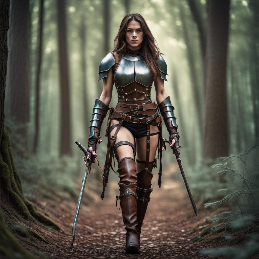 Female Rogue ready for a fight