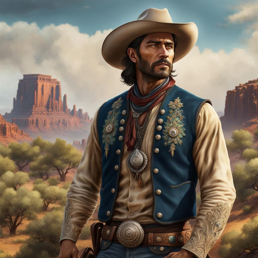 Mexican cowboy portrait