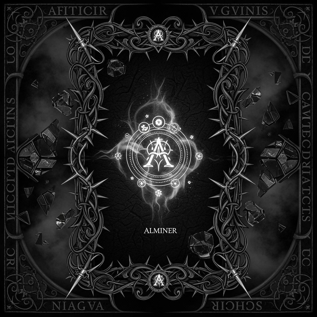 Gothic Baroque Tarot Card Back Design